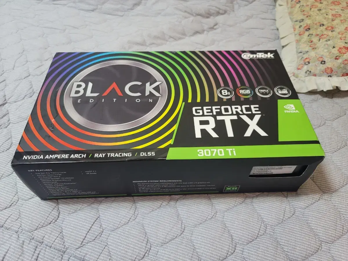 이엠텍 RTX 3070 Ti BLACK EDITION D6X 8G 판매